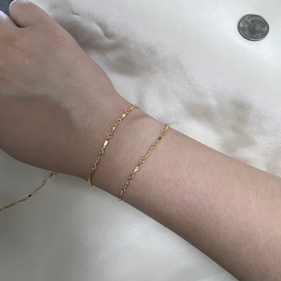 Dapped Bar (Marquis)- 1.5mm x 8.5mm - Chain By the Foot