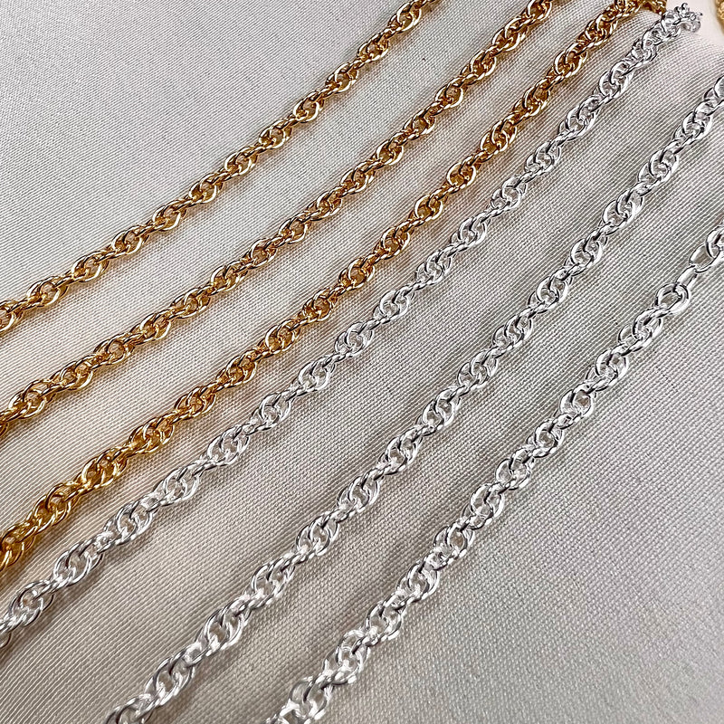 CX66: Rope Chain - 2.2mm -Chain by the foot