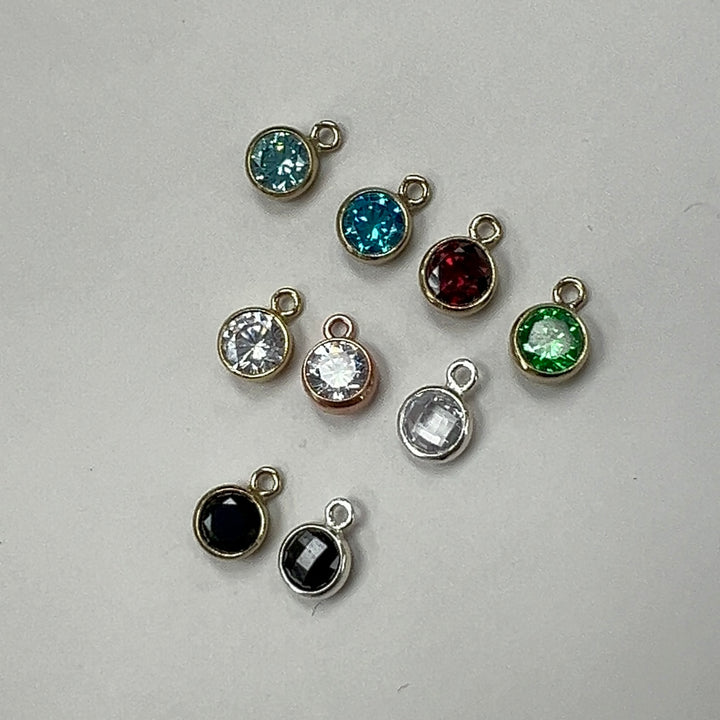 CH50 - 4mm Birthstone CZ Charms (Pack of 3)