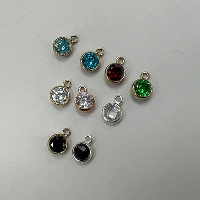 CH-50 - 4mm Birthstone CZ Charms (Pack of 3)