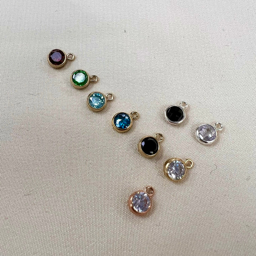 CH50 - 4mm Birthstone CZ Charms (Pack of 3)