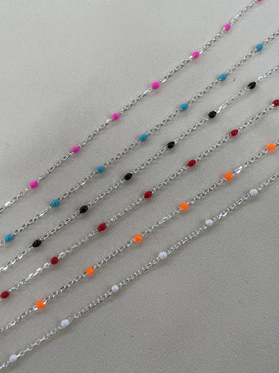 Enamel Satellite Chain by the foot (24GA Jump Ring)