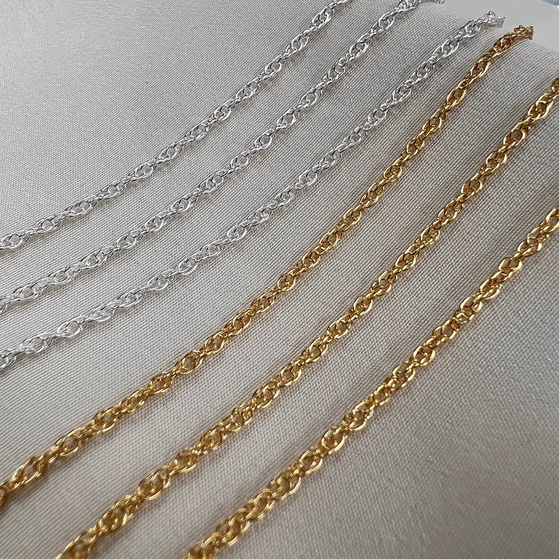 CX65: Rope Chain - 1.7mm -Chain by the foot