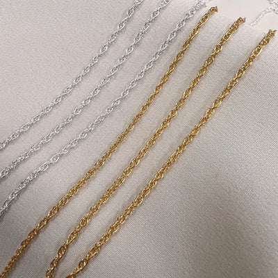 Rope Chain - 1.7mm -Chain by the foot