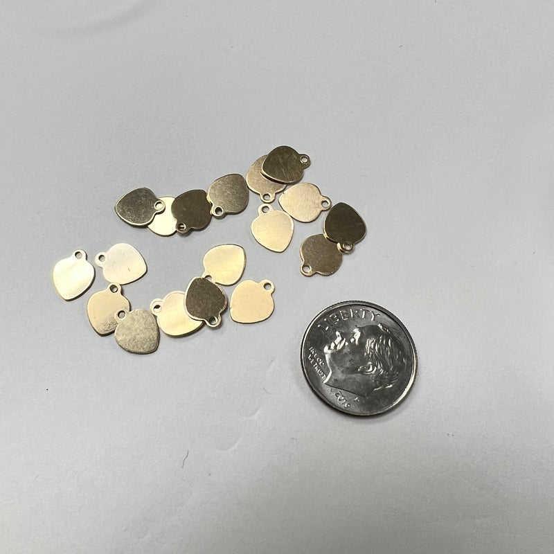 BCH03 Blank Heart 7mm Wide Charm (Pack of 3)