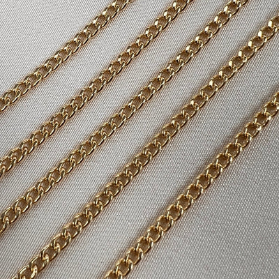 Curb Chain - 2.5mm Wide - 14kt Gold Filled Chain by the foot