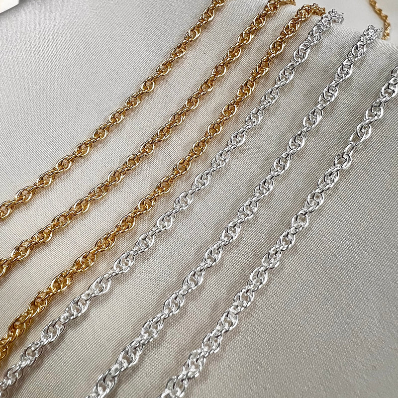 CX66: Rope Chain - 2.2mm -Chain by the foot