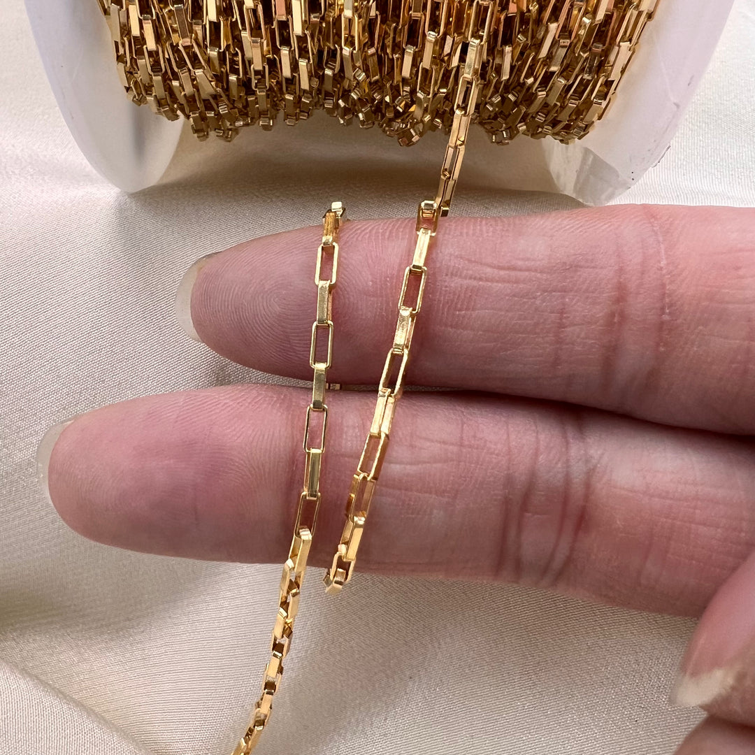 CX42: 1.8mm Long Box chain by the foot
