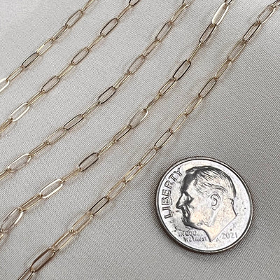 14kt Gold Paperclip #2 - by the Inch