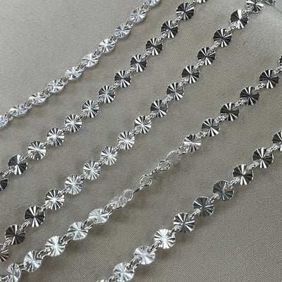 SALE - CX19: 4mm Sunburst Disc Chain 4mm