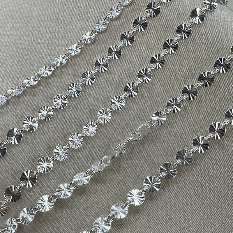 SALE - CX19: 4mm Sunburst Disc Chain 4mm