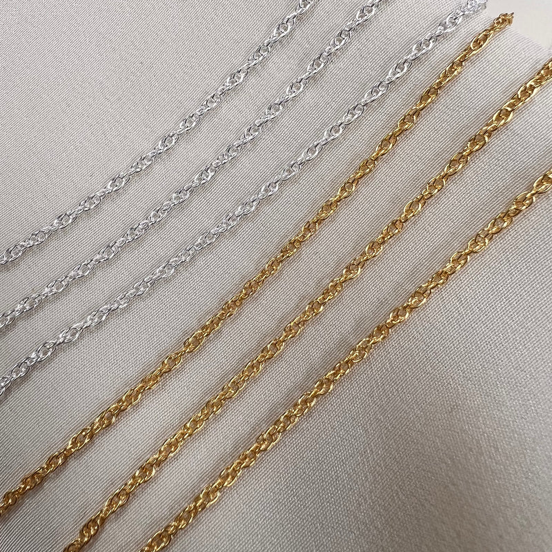 CX65: Rope Chain - 1.7mm -Chain by the foot