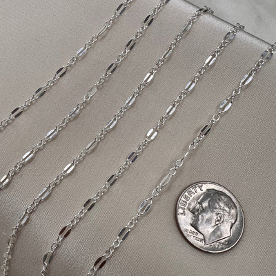 CX36S: Long + Short Lace Small Chain - By the Foot