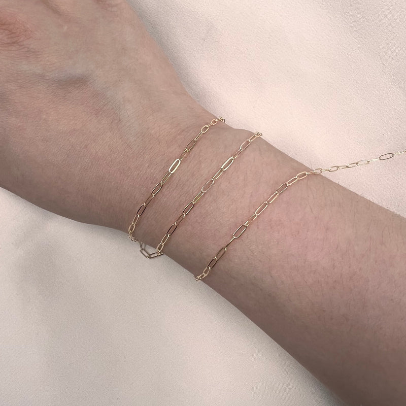 14kt Gold Paperclip 