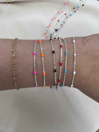 Enamel Satellite Chain by the foot (24GA Jump Ring)