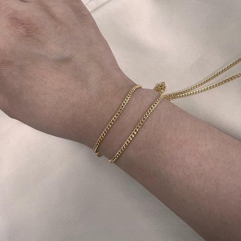 Curb Chain - 2.5mm Wide - 14kt Gold Filled Chain by the foot