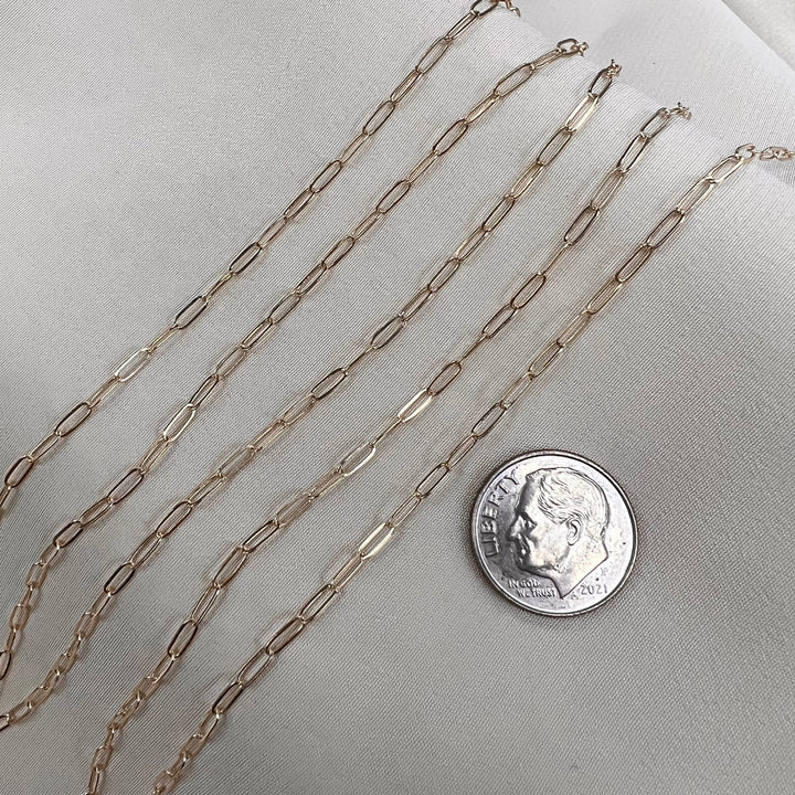14kt Gold - 1.9mm Paperclip 