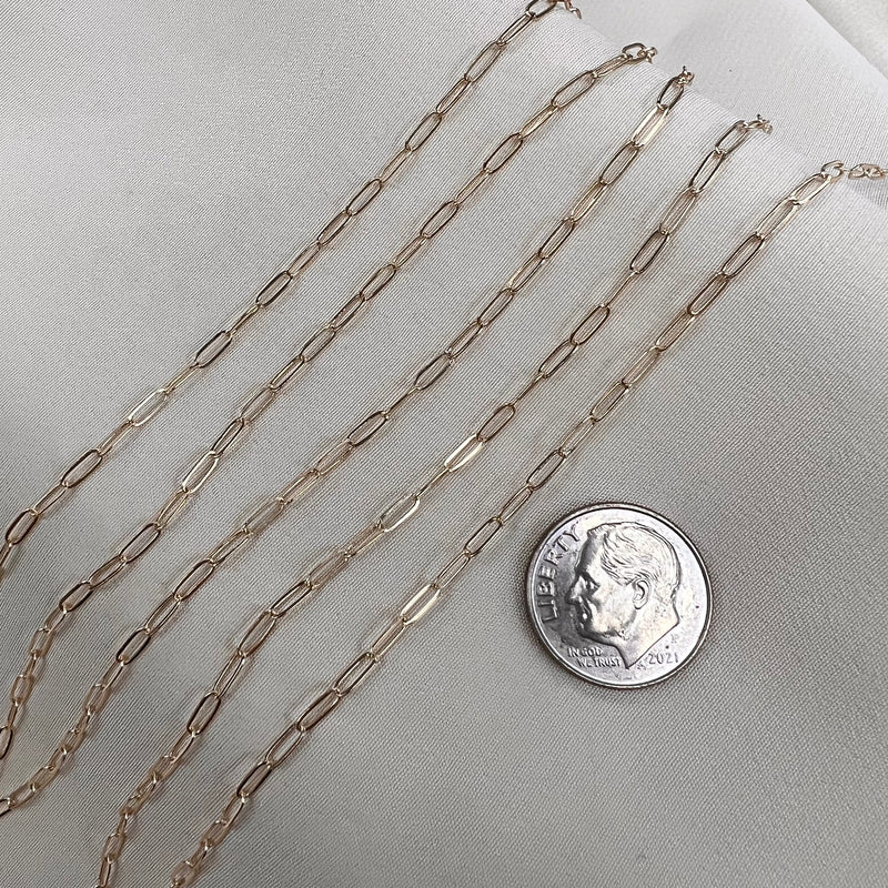 14kt Gold Paperclip 