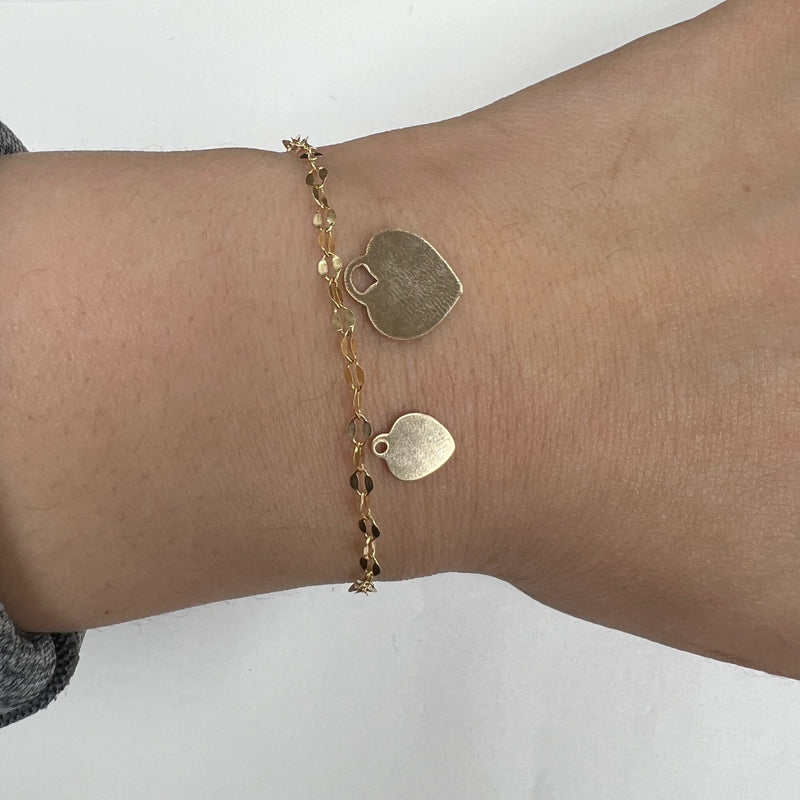 BCH03 Blank Heart 7mm Wide Charm (Pack of 3)