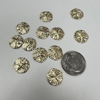 CH27 Sand Dollar 12mm Wide GF Charm (Pack of 3)