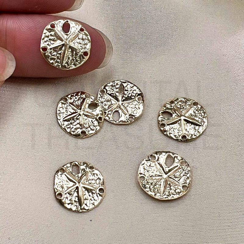 CH-27 Sand Dollar 12mm Wide GF Charm (Pack of 2)