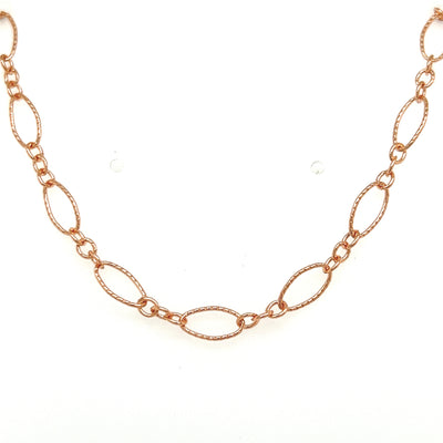 Long + Short Oval Twist Link- Chain By the Foot