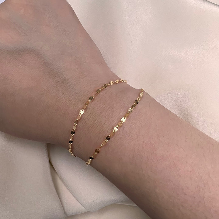CX70S: 2mm Sequin Chain by the foot (26GA Jump Ring ONLY)