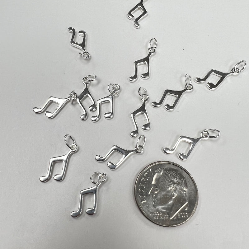 CH19 Music Note SS Charms (Pack of 3)