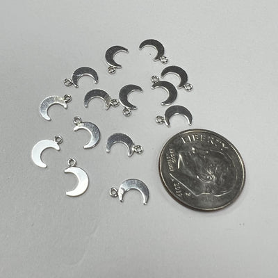 CH-09 Moon 5.5mm wide Charms (Pack of 3)