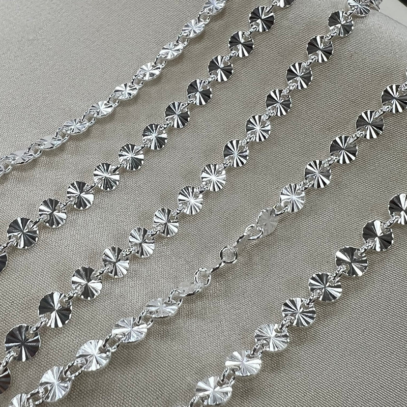 SALE - CX19: 4mm Sunburst Disc Chain 4mm