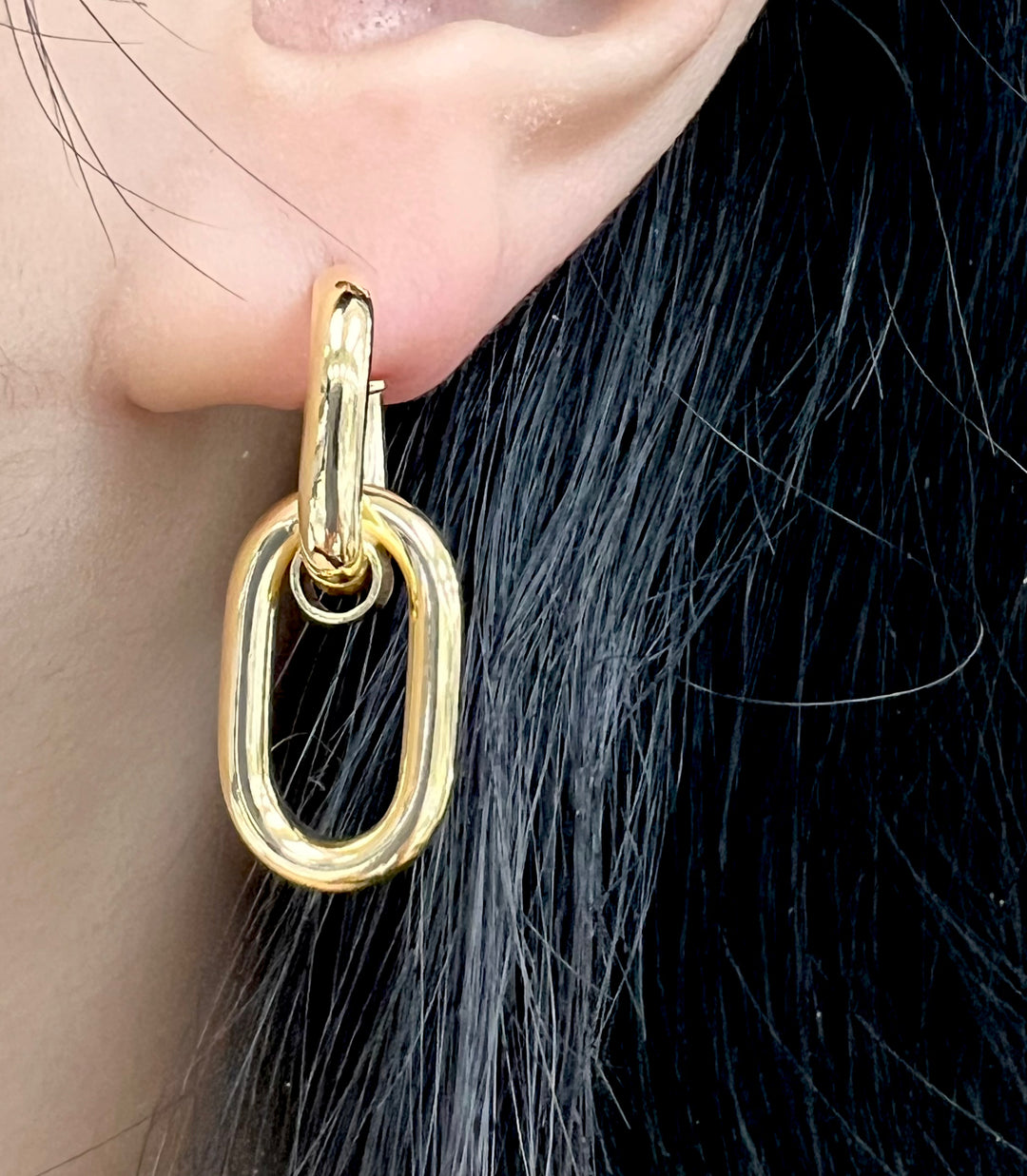 Paperclip Stud Earrings - 5033