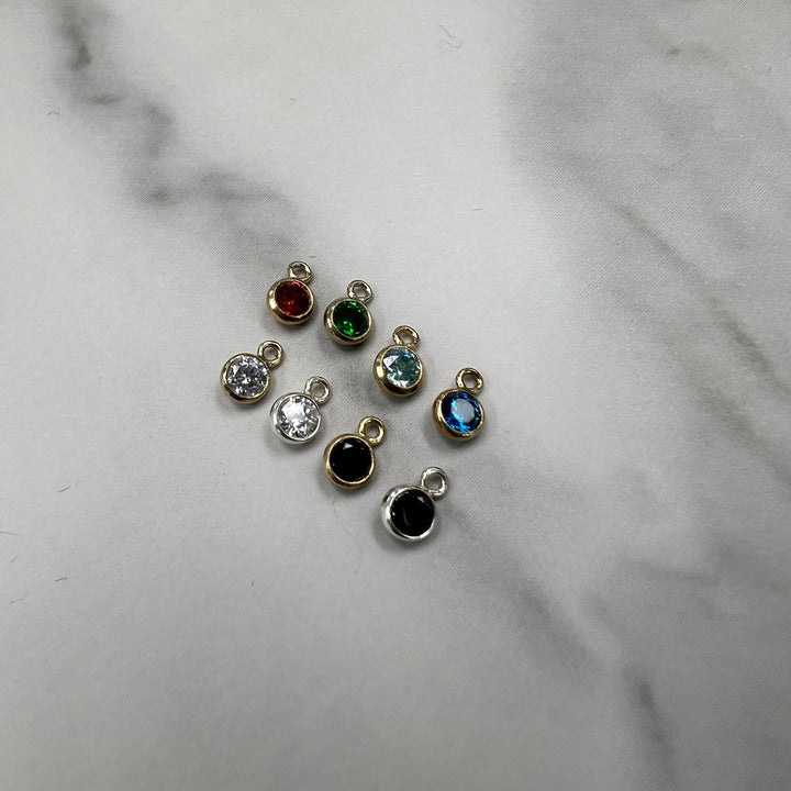 CH49 - 3mm Birthstone CZ Charms (Pack of 3)