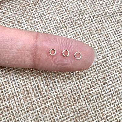 24GA Open Jump Rings - 14kt Gold