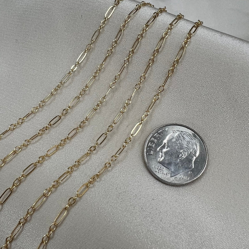 CX38: 2.2mm Long + Short PC Chain - By the Foot