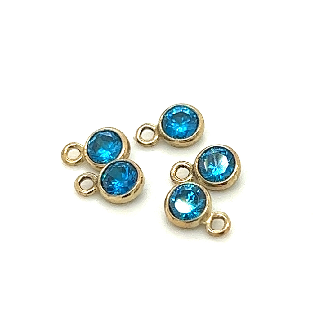 CH49 - 3mm Birthstone CZ Charms (Pack of 3)