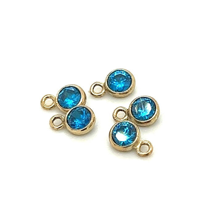 CH49 - 3mm Birthstone CZ Charms (Pack of 3)