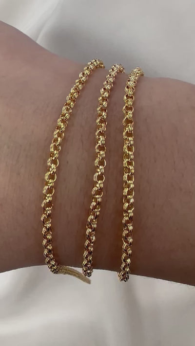 CX113 - 2.4mm Double Rolo Chain by the foot