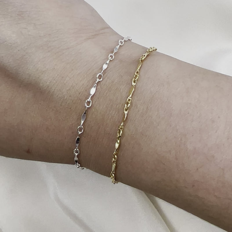 Dapped Bar (Marquis)- 1.5mm x 8.5mm - Chain By the Foot