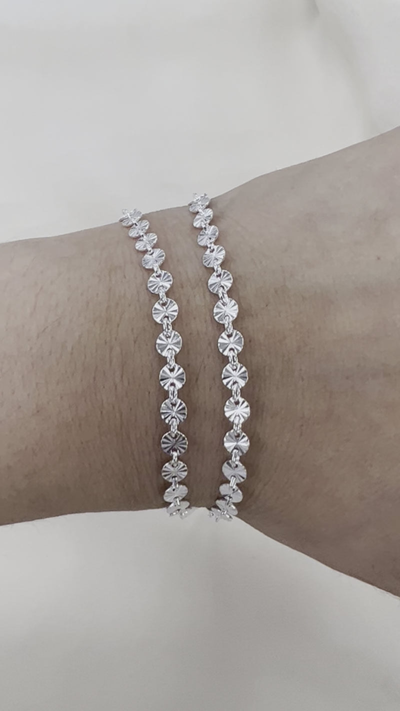 SALE - CX19: 4mm Sunburst Disc Chain 4mm