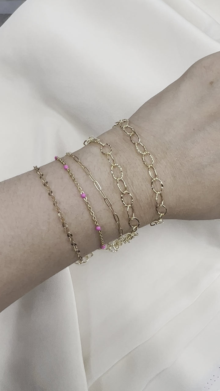 CX50: 5.8mm Hammered Oval chain by the foot