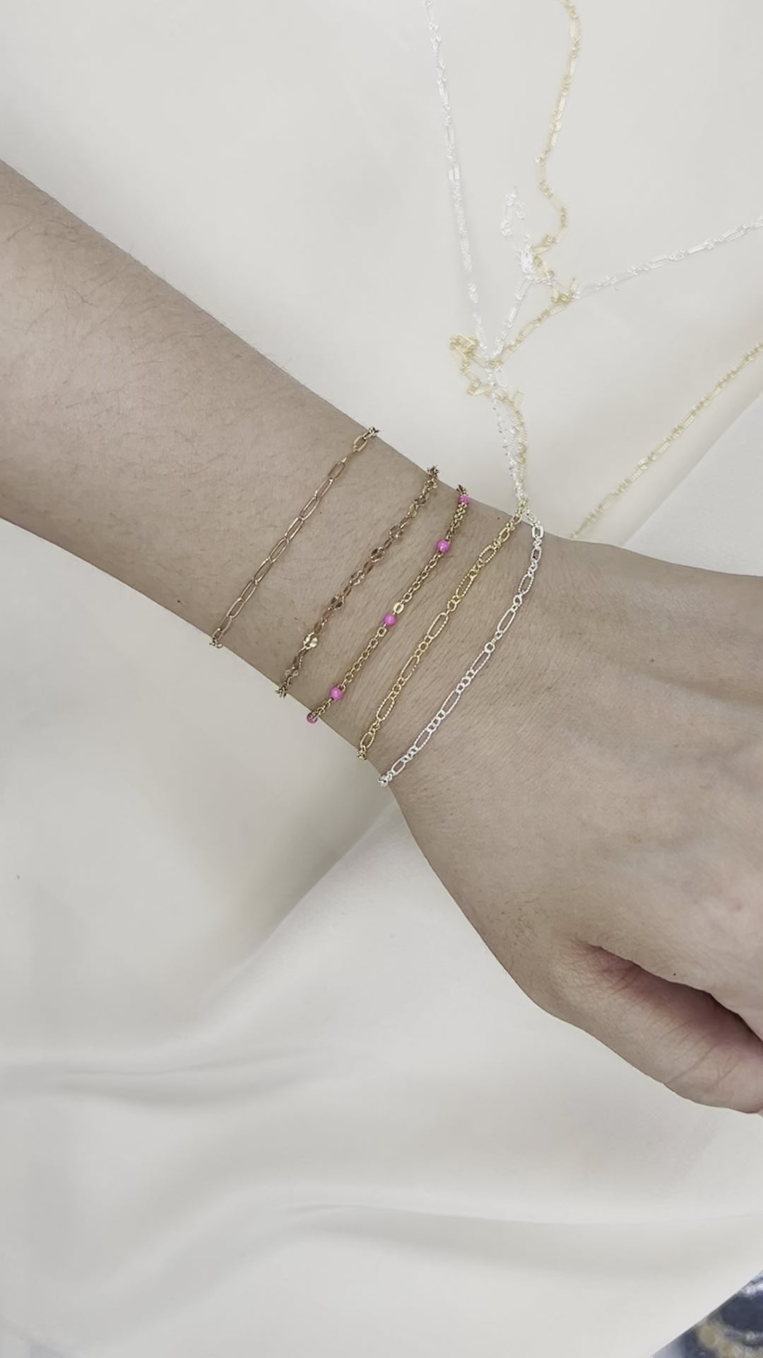 CX40: Long + Short 2.2mm Paperclip Textured chain by the foot