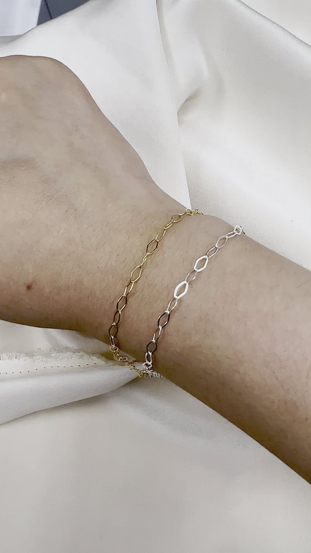 CX16: 3mm Diamond Flat Link Chain by the foot