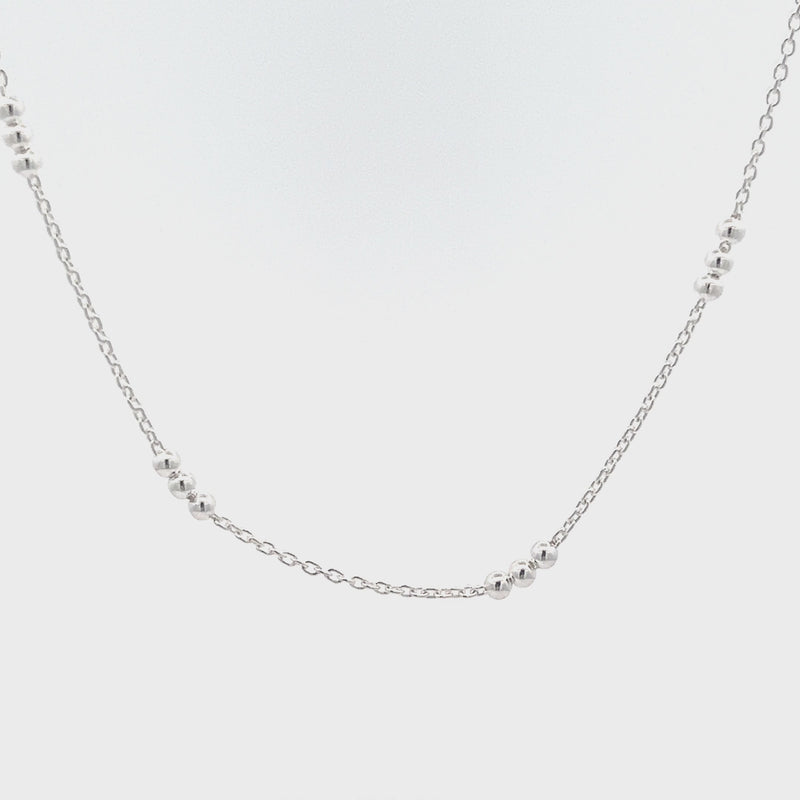 Dainty Triple Bead Satellite Chain