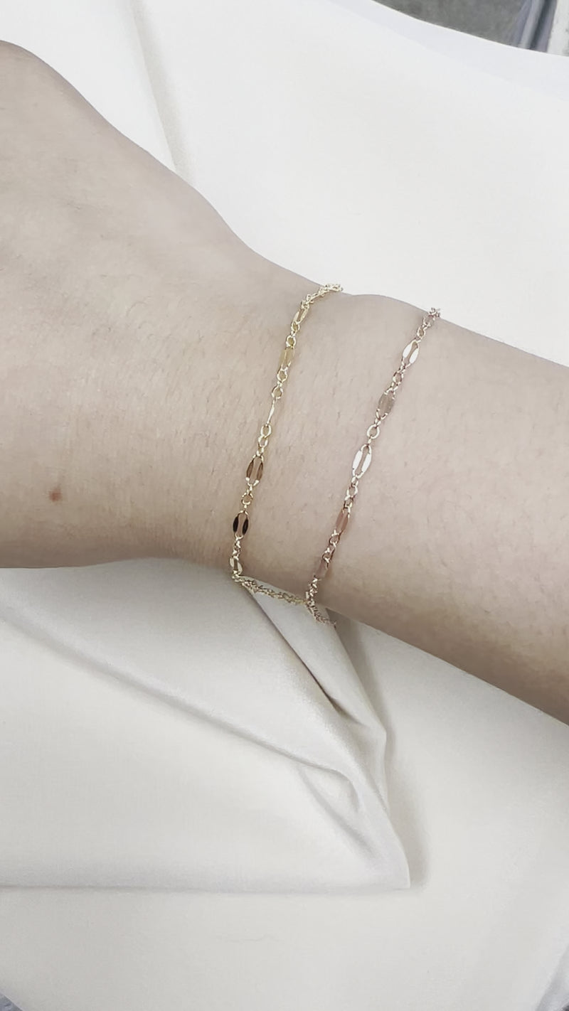 Long and Short Dapped Lace Chain - By the Foot