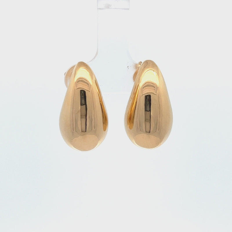 Tear Drop Studs - Sterling Silver - 6491