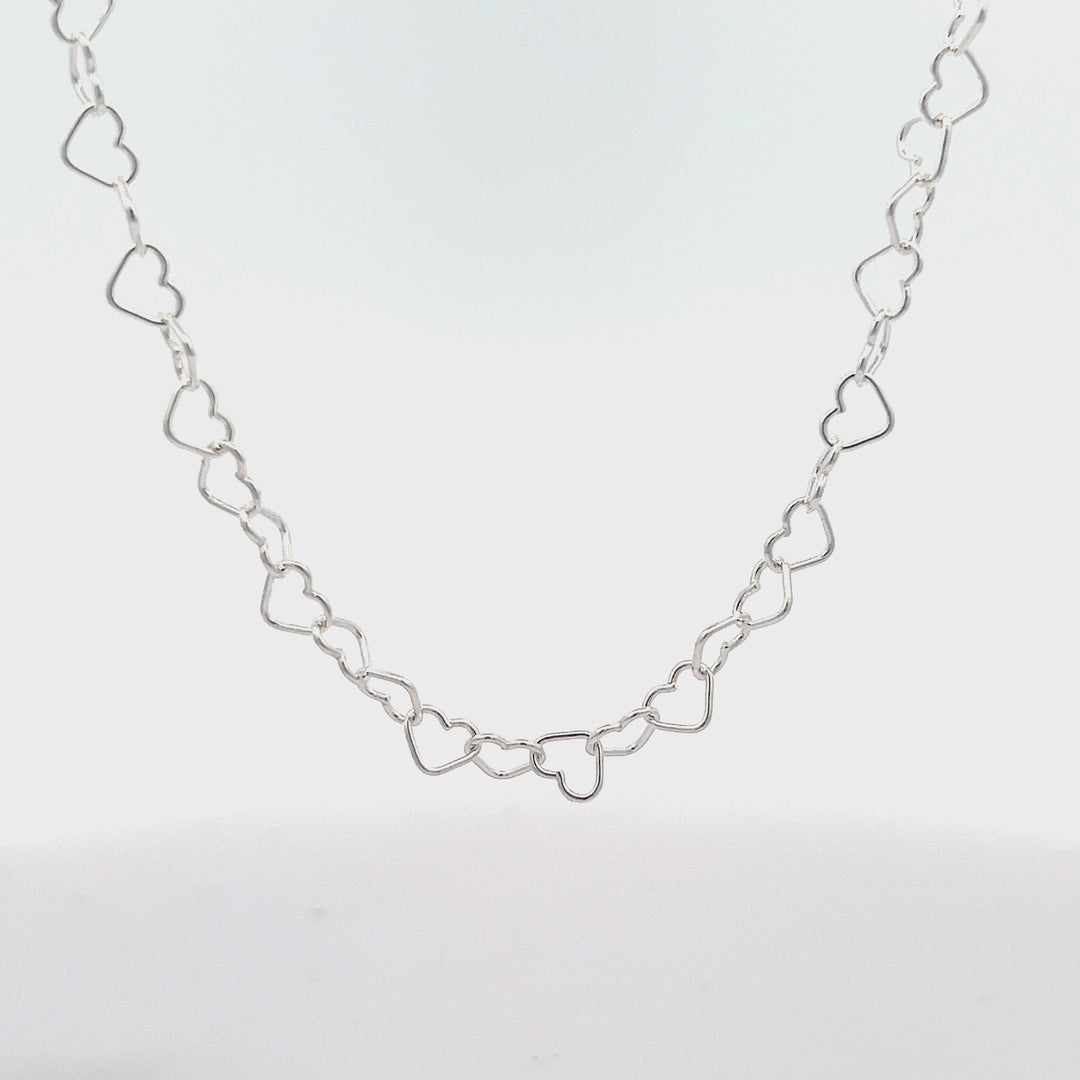 Heart Chains - Sterling Silver