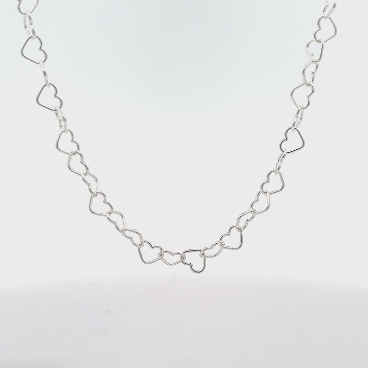 Heart Chains - Sterling Silver
