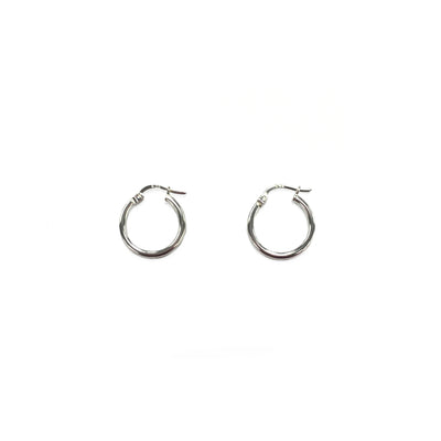 2mm Round Sterling Silver Hoops