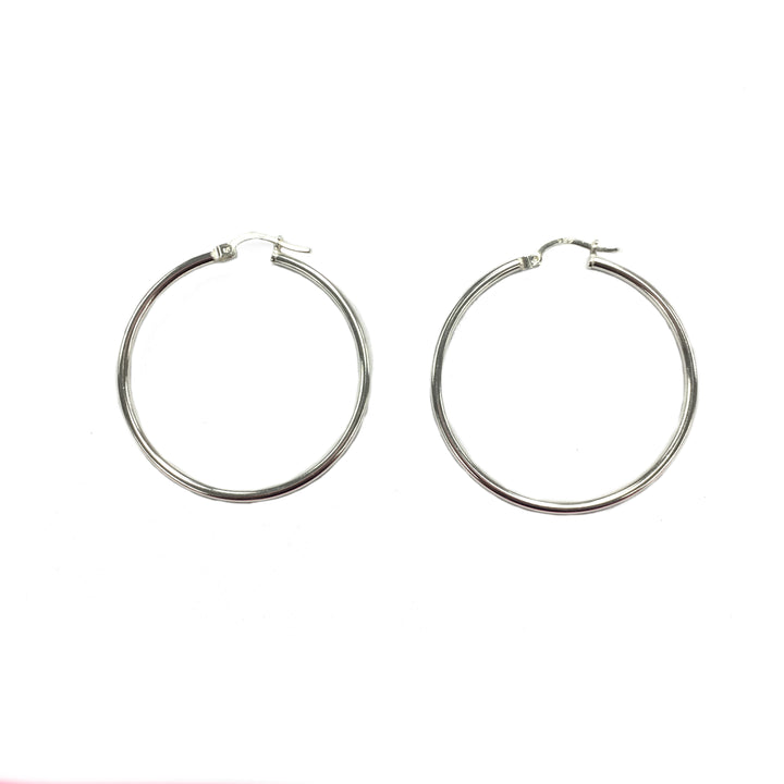 2mm Round Hoops - Sterling Silver