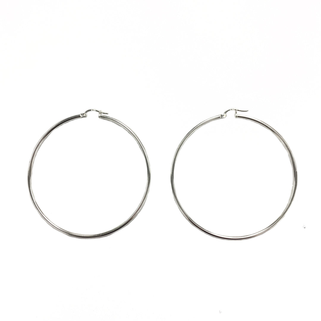 2mm Round Hoops - Sterling Silver